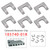 2007+ 10L80 10L90 10R80 Transmission Valve Body 6PCS Solenoid Retainer Clip 105740-01K Generic