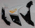 2007-2008 Yamaha YZF-R1 Black White R1 Racing Amotopart Fairings Customs Fairing
