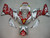 Fairings Yamaha YZF-R1 Red Silver No.7 Fortuna Racing (1998-1999)