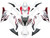 2008-2016 Fairings Yamaha YZF-R6 White & Red Flame R6 Racing