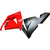 Fairings Kawasaki ZX10R Red and Black Ninja Racing (2004-2005)