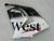 Fairings Kawasaki ZX 10R Black White West Ninja Racing (2004-2005)