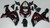 Fairings Kawasaki ZX 10R Black & Red Flame Ninja Racing (2006-2007)