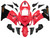 Fairings Kawasaki ZX6R 636 Red Black Ninja Racing  (2005-2006) Fairings Kawasaki ZX6R 636 Red Black Ninja Racing  (2005-2006)