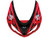 Fairings Kawasaki ZX6R 636 Red & Black Flame Ninja Racing  (2005-2006) Fairings Kawasaki ZX6R 636 Red & Black Flame Ninja Racing  (2005-2006)