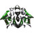 Fairings Kawasaki ZX6R 636 Black & Green Flame Ninja Racing  (2005-2006) Fairings Kawasaki ZX6R 636 Black & Green Flame Ninja Racing  (2005-2006)