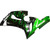 Fairings Kawasaki ZX6R 636 Black & Green Flame Ninja Racing  (2005-2006) Fairings Kawasaki ZX6R 636 Black & Green Flame Ninja Racing  (2005-2006)