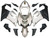 Fairings Kawasaki ZX6R 636 Matte Silver & Black Ninja Racing  (2005-2006) Fairings Kawasaki ZX6R 636 Matte Silver & Black Ninja Racing  (2005-2006)