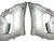 Fairings Kawasaki ZX6R 636 Matte Silver & Black Ninja Racing  (2005-2006)