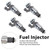4Pcs Fuel Injector For Chevrolet Cavalier 2002 Classic 2004-2005 12569091