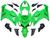 Fairings Kawasaki ZX6R ZX636 Green Ninja Racing  (2005-2006) Fairings Kawasaki ZX6R ZX636 Green Ninja Racing  (2005-2006)