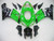 Fairings Kawasaki ZX6R 636 Green Black No.14 ZX6R  Racing  (2005-2006) Fairings Kawasaki ZX6R 636 Green Black No.14 ZX6R  Racing  (2005-2006)