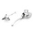 Levers Set Hydraulic Brake Cable Clutch Honda VF750CD Magna Deluxe (1995-1996) Chrome
