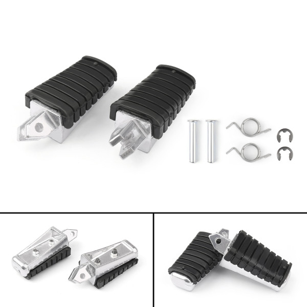Foot Pegs Front Footrest for Yamaha XV125 VIRAGO 125 (97-00) XV250 VIRAGO 250 (88-13) XV400 VIRAGO 400 (91-94) XV535 VIRAGO 535 (88-01)