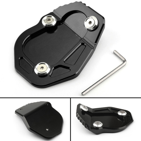 Kickstand Side Stand Enlarger Plate Pad For BMW R NINE T (2017) Black Kickstand Side Stand Enlarger Plate Pad For BMW R NINE T (2017) Black