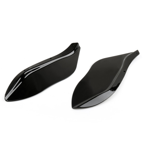 Side Wings Air Deflectors For Harley Touring FLHR FLHT FLHX (1996-2013) Black Side Wings Air Deflectors For Harley Touring FLHR FLHT FLHX (1996-2013) Black