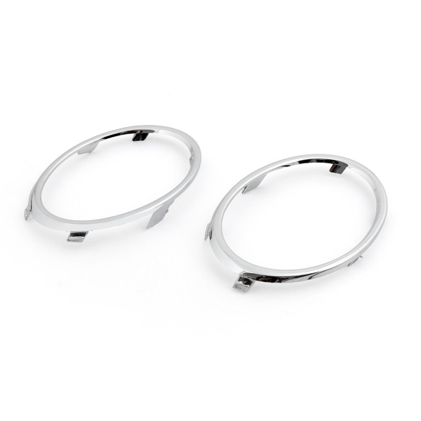 Pair Front Fog Lamp Light Cover Trim Decorate Frame For Audi B8 A4L (2009-2012) Chrome Pair Front Fog Lamp Light Cover Trim Decorate Frame For Audi B8 A4L (2009-2012) Chrome