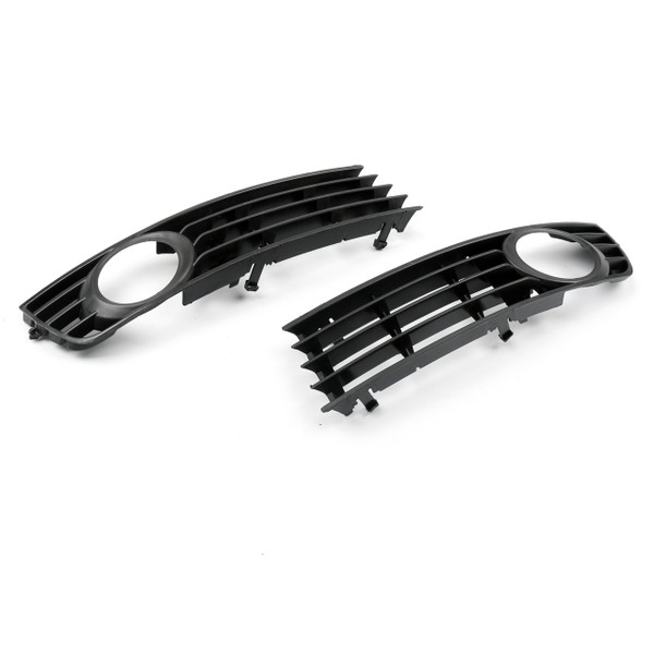 2 Pcs Low Bumper Fog Light Lamp Grille Grill Cover Audi A4 B6 (2002-2005) Black 2 Pcs Low Bumper Fog Light Lamp Grille Grill Cover Audi A4 B6 (2002-2005) Black