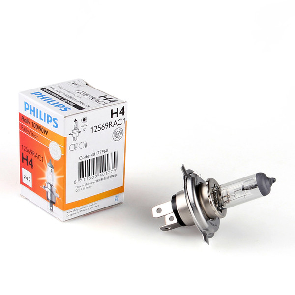Genuine Philips Bulb Rally Vision Halogen Headlamp 12569 12V 100/90W H4/9003/HB2 Genuine Philips Bulb Rally Vision Halogen Headlamp 12569 12V 100/90W H4/9003/HB2