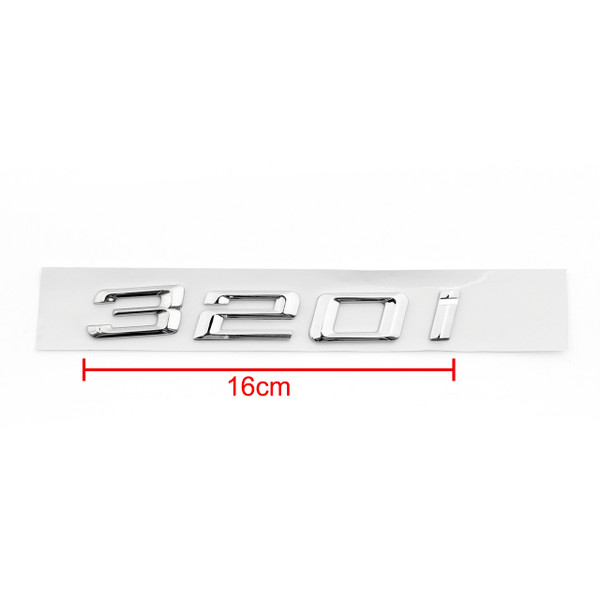 Rear Badge Emblem Metal 320i for BMW E21 E90 E46 E36 E30 F30 Saloon, Chrome Rear Badge Emblem Metal 320i for BMW E21 E90 E46 E36 E30 F30 Saloon, Chrome
