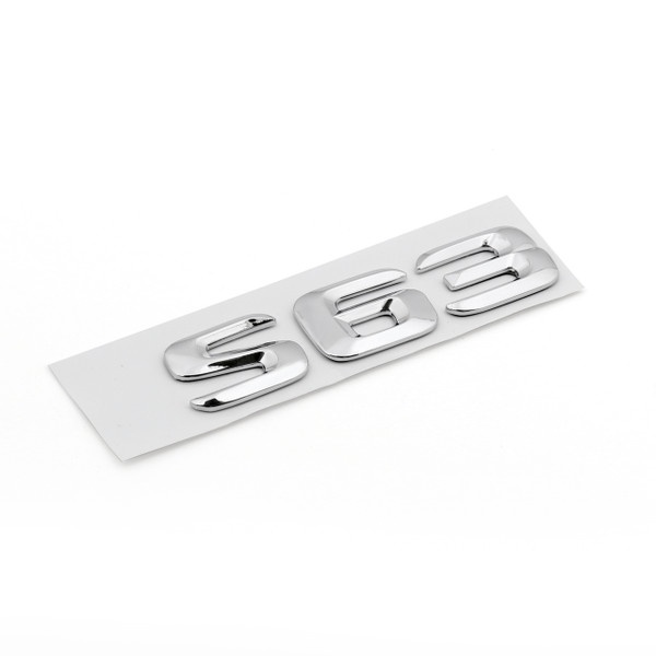 Rear Emblem Badge Letters for S63 W220 W221 W222 Benz, Chrome Rear Emblem Badge Letters for S63 W220 W221 W222 Benz, Chrome