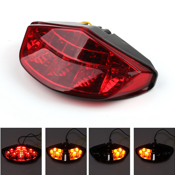 Integrated LED Tail Light Turn signals For DUCATI Monster 659 696 795 796 1100 Red
