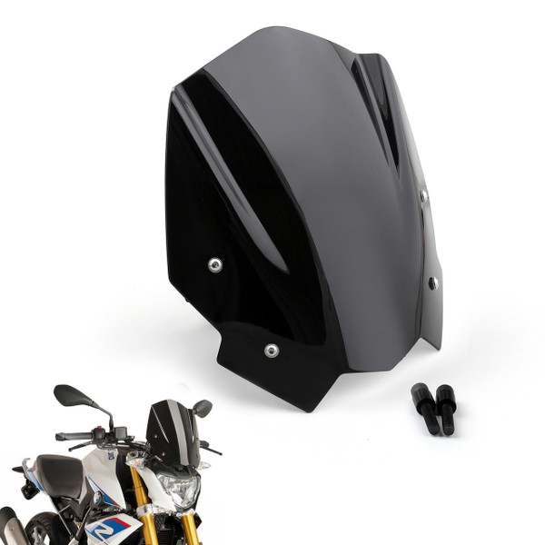 ABS Plastic Windshield Windscreen For BMW G310R 2017-2018 Black ABS Plastic Windshield Windscreen For BMW G310R 2017-2018 Black