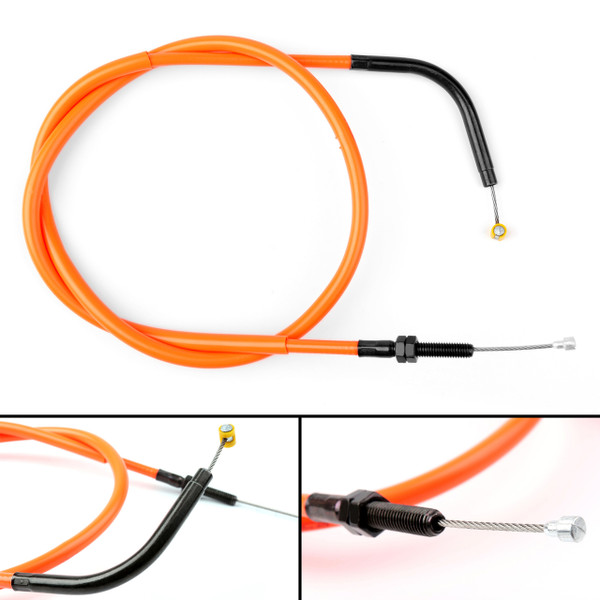 Wire Steel Clutch Cable Replacement For Yamaha MT-09 MT 09 14-17 Orange Wire Steel Clutch Cable Replacement For Yamaha MT-09 MT 09 14-17 Orange