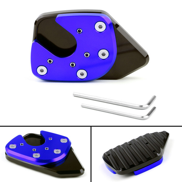 Side Stand Kickstand Enlarge Extension Pad Plate For Honda X-ADV 750 17-18 Blue Side Stand Kickstand Enlarge Extension Pad Plate For Honda X-ADV 750 17-18 Blue