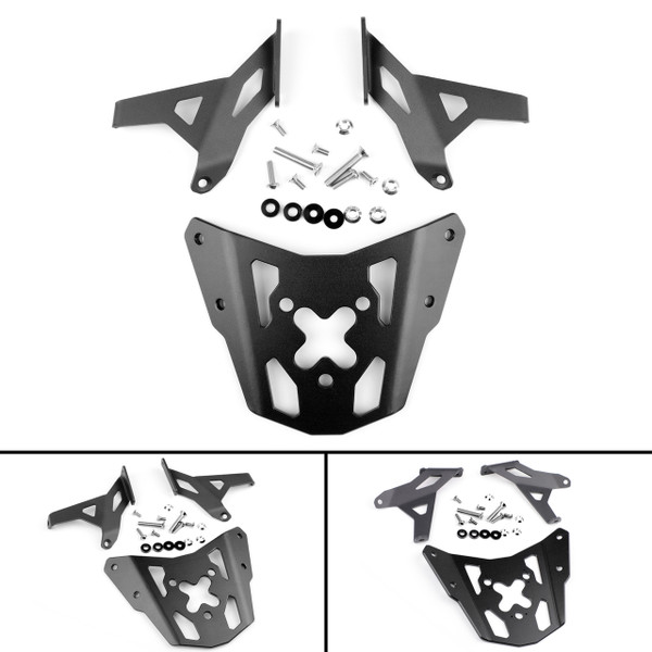 Luggage Rack Bracket Carrier Plate For Kawasaki ER-6N ER-6F 12-16 Black Luggage Rack Bracket Carrier Plate For Kawasaki ER-6N ER-6F 12-16 Black