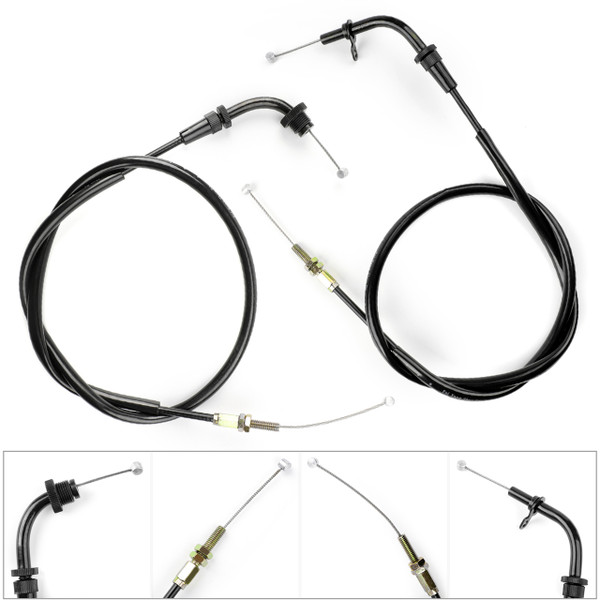 Throttle Cable For Suzuki 58300-01DA0-000 58300-01DB0-000, GS500 GS500F 2001-2009 Black