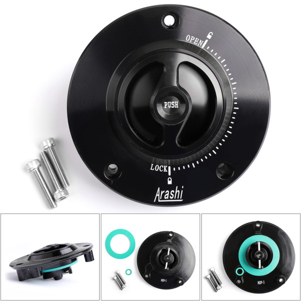 CNC Keyless Fuel Gas Tank Cap For Suzuki SV 650/650S 03+ SV 1000/1000S 03-06 Black CNC Keyless Fuel Gas Tank Cap For Suzuki SV 650/650S 03+ SV 1000/1000S 03-06 Black