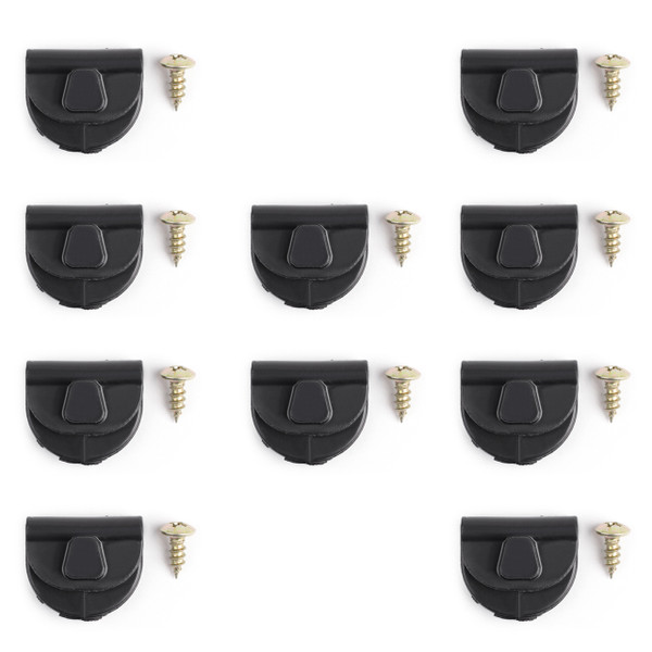 10pcs Side Battery Cover Clips for Harley Sportster 04-18 XL883 XL1200 10pcs Side Battery Cover Clips for Harley Sportster 04-18 XL883 XL1200