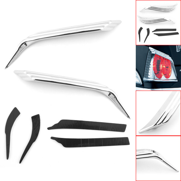 ABS Plastic Top Trunk Tail Light Visors Trim Accent For Honda Goldwing GL1800 ABS Plastic Top Trunk Tail Light Visors Trim Accent For Honda Goldwing GL1800