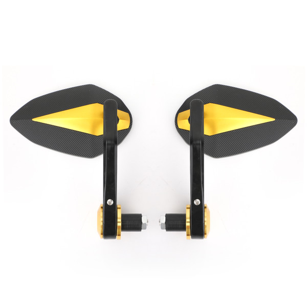 7/8" Handle Bar End Mirrors Universal Gold 7/8" Handle Bar End Mirrors Universal Gold