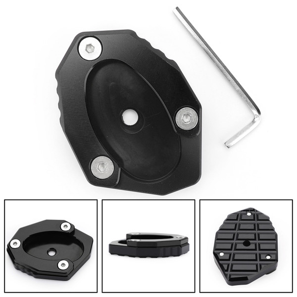 Kickstand Side Stand Plate Extension Pad For KAWASAKI Z900RS CAFE 18-19 Versys 1000 17-18 Black Kickstand Side Stand Plate Extension Pad For KAWASAKI Z900RS CAFE 18-19 Versys 1000 17-18 Black