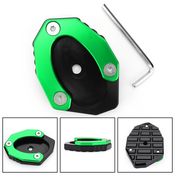Kickstand Side Stand Plate Extension Pad For KAWASAKI Z900RS CAFE 18-19 Versys 1000 17-18 Green Kickstand Side Stand Plate Extension Pad For KAWASAKI Z900RS CAFE 18-19 Versys 1000 17-18 Green