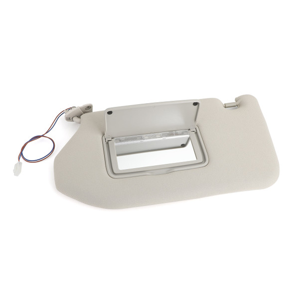 Left Sun Visor With Light w/ Lamp For Nissan Pathfinder 13-18 Infiniti QX60 14-17 JX35 13-15 gray