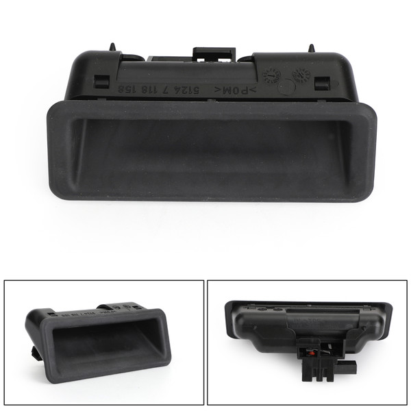 Boot Tailgate Handle Trunk Handle Release Switch 51247118158 for BMW E82 E88 E90 E90 E91 E92 E93 E60 E61 E84 E70 E71 128i 135i 325i 325xi 328i Black