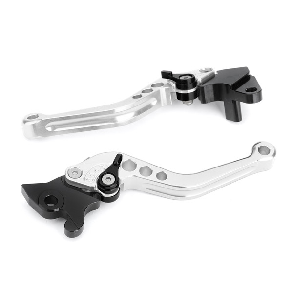Left&Right Brake Clutch Levers For YAMAHA YZF-R15 2008-2014 Silver