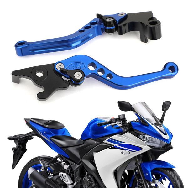 Left&Right Brake Clutch Levers For YAMAHA MT-25 MT-03 YZF-R3 15-17 YZF-R25 14-17 Blue Left&Right Brake Clutch Levers For YAMAHA MT-25 MT-03 YZF-R3 15-17 YZF-R25 14-17 Blue