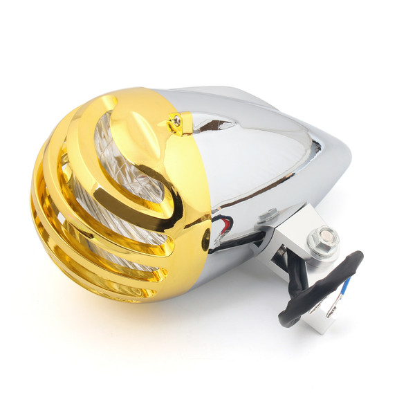 Bullet Headlight Lamp 5 1/2" For Cafe Racer Bobber Chopper Custom ChromeG Bullet Headlight Lamp 5 1/2" For Cafe Racer Bobber Chopper Custom ChromeG
