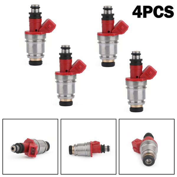 Fuel Injectors 4PCS 16600-86G00 16600-86G10 For Nissan D21 90-94 Pickup 95 Red Fuel Injectors 4PCS 16600-86G00 16600-86G10 For Nissan D21 90-94 Pickup 95 Red