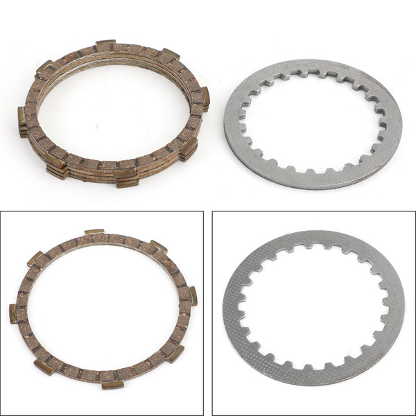 Clutch Plate Kit - Friction & Steel PlatesFor Yamaha YB100 1987 L5 L5T L5TA 69-70 DX100 1985