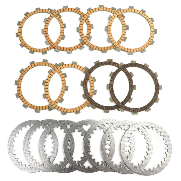 Clutch Plate Kit - Friction & Steel Plates For Yamaha FZ6 FZ6-N FZ6-NA FZ6-NAHG FZ6-SA2 FZ6SW FZS6W Clutch Plate Kit - Friction & Steel Plates For Yamaha FZ6 FZ6-N FZ6-NA FZ6-NAHG FZ6-SA2 FZ6SW FZS6W