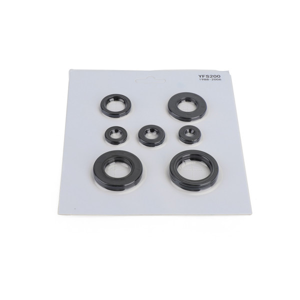 Engine Oil Seal Kit 7PCS For Yamaha YFS200 Blaster 200 1988-2006 Engine Oil Seal Kit 7PCS For Yamaha YFS200 Blaster 200 1988-2006
