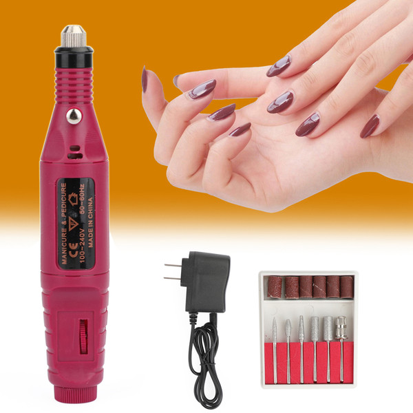 Electric Nail File Art Drill File Acrylic Manicure Pedicure Portable Machine Kit Electric Nail File Art Drill File Acrylic Manicure Pedicure Portable Machine Kit