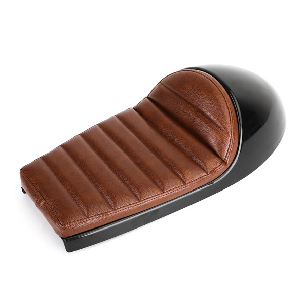 Universal Cafe Racer Seat Retro Seat Pan Base Vintage Cushion Scrambler Saddle BRN Universal Cafe Racer Seat Retro Seat Pan Base Vintage Cushion Scrambler Saddle BRN