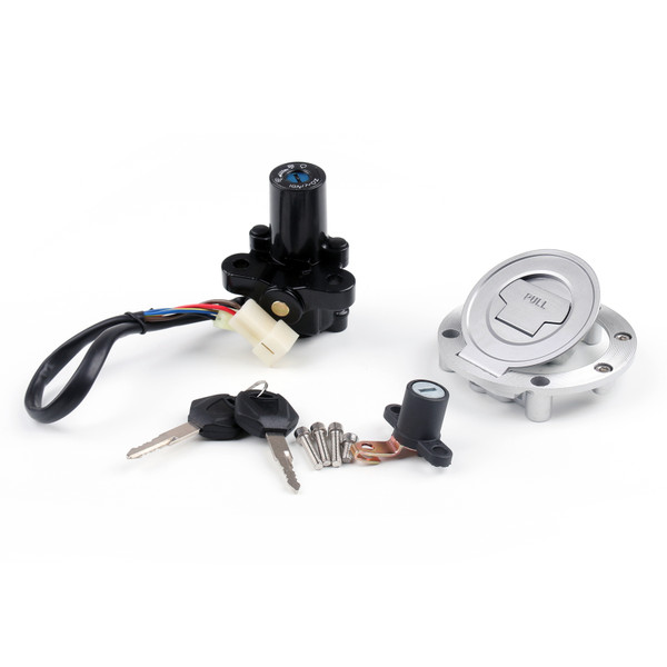 Ignition Switch Fuel Gas Cap Seat Lock Set Keys Fit For Yamaha YZF R1 00-03 R6 99-05 Ignition Switch Fuel Gas Cap Seat Lock Set Keys Fit For Yamaha YZF R1 00-03 R6 99-05