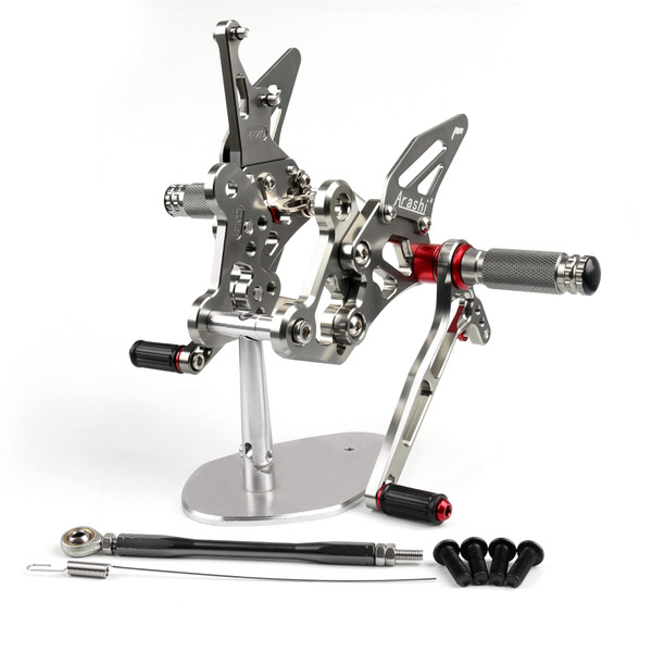 CNC Made Rearsets Fit For Suzuki GSXS750 GSX-S750 2015-2016 GSR750 2011-2016 GRAY CNC Made Rearsets Fit For Suzuki GSXS750 GSX-S750 2015-2016 GSR750 2011-2016 GRAY